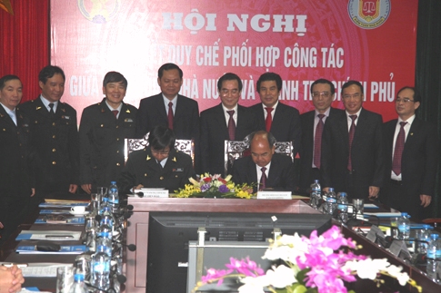 Phó Tổng Thanh tra chính phủ Lê Tiến Hào và Phó Tổng Kiểm toán Nhà nước Cao Tấn Khổng ký Quy chế phối hợp công tác 