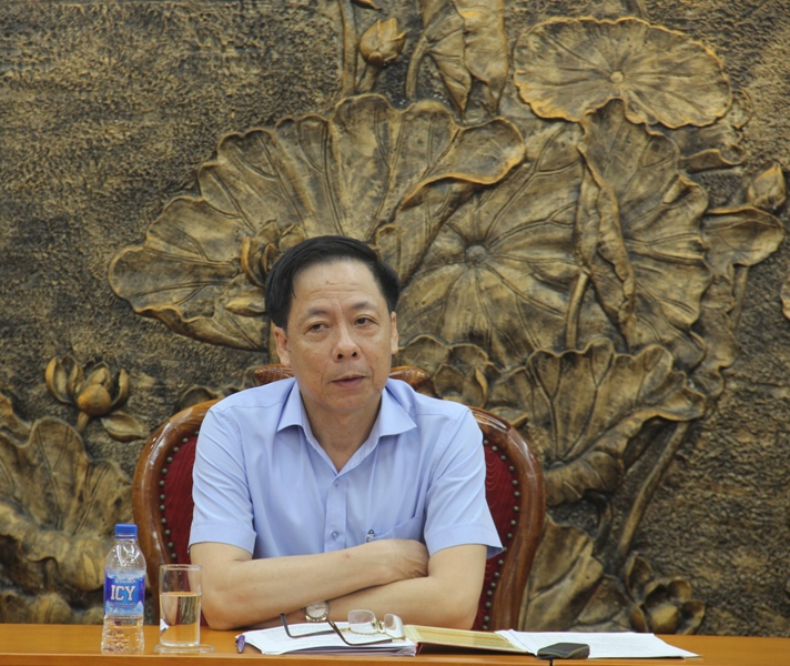Phó Tổng Thanh tra Trần Ngọc Liêm làm việc với TTTT về công tác Quý III/2019