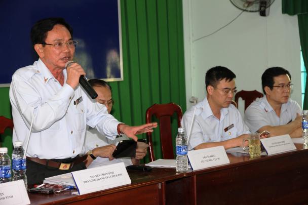 Phó Tổng Thanh tra Chính phủ Nguyễn Chiến Bình tiếp công dân tỉnh Kiên Giang