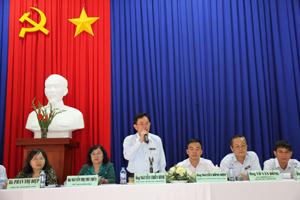 Phó Tổng Thanh tra Chính phủ Nguyễn Chiến Bình tiếp công dân tại huyện Gò...