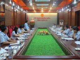 ​Phó tổng Thanh tra Chính phủ Nguyễn Chiến Bình làm việc với Ủy ban nhân dân...