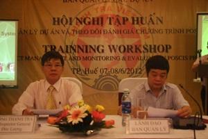 Tập huấn quản lý dự án và theo dõi đánh giá chương trình Poscis​