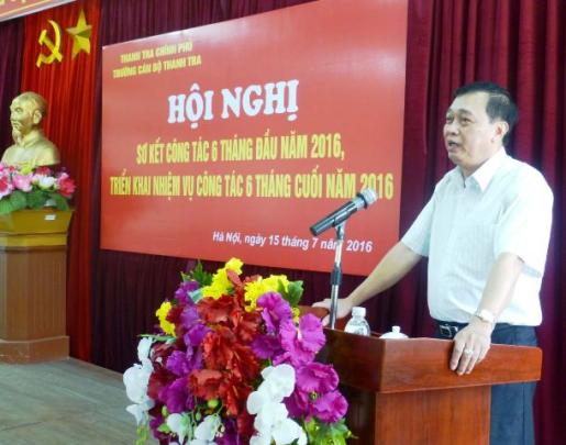 Trường Cán bộ Thanh tra sơ kết công tác 6 tháng đầu năm 2016