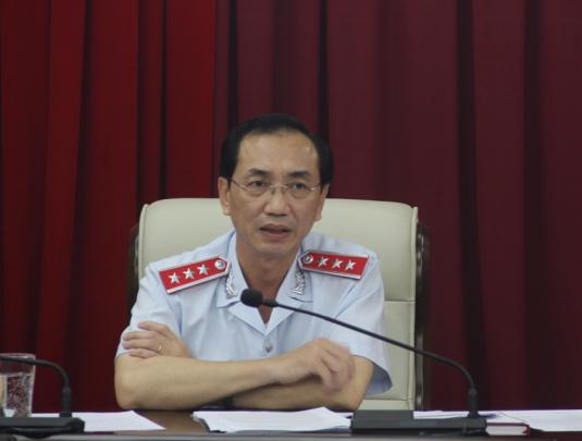 Phó Tổng Thanh tra Đặng Công Huẩn làm việc với Trung tâm thông tin