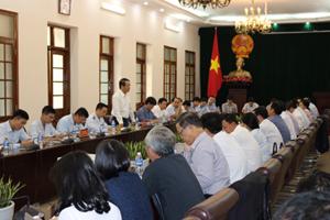 Phó Tổng Thanh tra Chính phủ Nguyễn Văn Thanh làm việc với UBND TP Hải Phòng