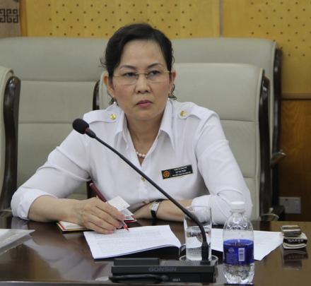 Phó Tổng Thanh tra Chính phủ Lê Thị Thủy làm việc với Trung tâm ĐTBDNV Miền...