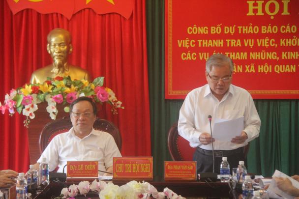 Tổng Thanh tra Chính phủ Phan Văn Sáu làm việc tại tỉnh Đắk Nông