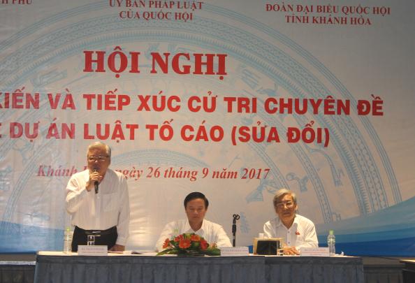 Hội nghị lấy ý kiến về Dự án Luật Tố cáo (sửa đổi)