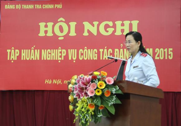Hội nghị tập huấn nghiệp vụ công tác Đảng năm 2015