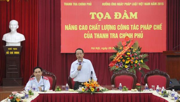 ​Tọa đàm nâng cao chất lượng công tác pháp chế của Thanh tra Chính phủ