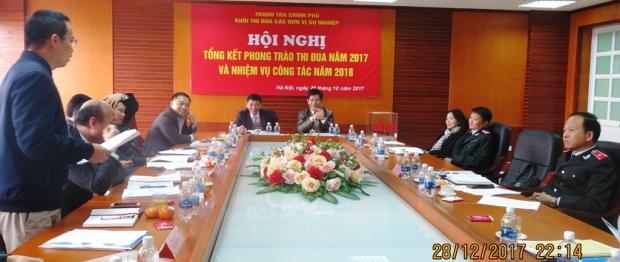 Khối thi đua các đơn vị sự nghiệp tổng kết năm 2017
