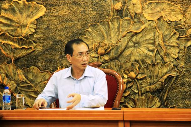 Phó Tổng Thanh tra Chính phủ Đặng Công Huẩn làm việc với Trung tâm Thông tin