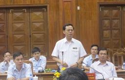 Tổng Thanh tra Chính phủ Huỳnh Phong Tranh làm việc với UBND tỉnh Quảng Bình