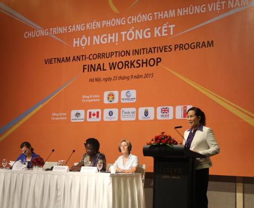 Hội nghị tổng kết Chương trình Sáng kiến Phòng, chống tham nhũng Việt Nam