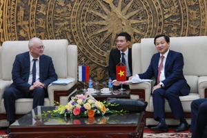 Tổng Thanh tra Chính phủ Lê Minh Khái tiếp Đoàn đại biểu cấp cao Cơ quan...