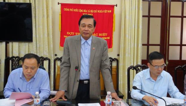 Phó Tổng Thanh tra Chính phủ Nguyến Đức Hạnh làm việc với UBND tỉnh Nam Định