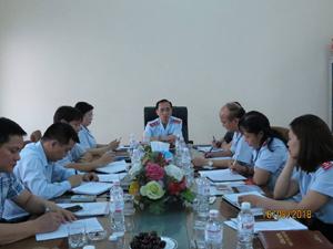 Phó Tổng Thanh tra Chính phủ Đặng Công Huẩn làm việc với lãnh đạo chủ chốt...