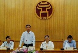 Tổng Thanh tra Chính phủ Huỳnh Phong Tranh làm việc với UBND thành phố Hà Nội