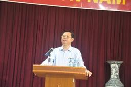 Tổng TTCP Huỳnh Phong Tranh nói chuyện với các học viên Lớp nghiệp vụ TTV Cao...