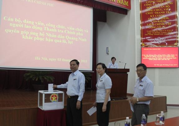 Thanh tra Chính phủ phát động quyên góp ủng hộ nhân dân Quảng Ninh khắc phục...