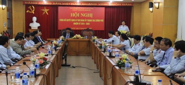 Công bố quyết định Bí thư Đảng ủy TTCP nhiệm kỳ 2015 - 2020