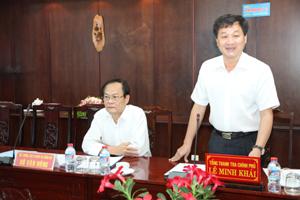 Tổng Thanh tra Chính phủ làm việc với Tỉnh ủy, UBND tỉnh Long An