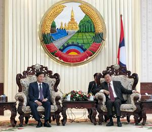 Tổng Thanh tra Chính phủ Lê Minh Khái thăm và làm việc tại Lào