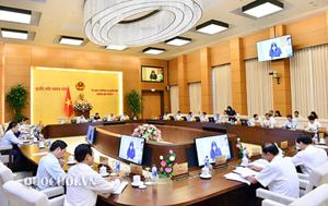 Ủy ban thường vụ Quốc hội cho ý kiến về báo cáo công tác phòng, chống tham nhũng