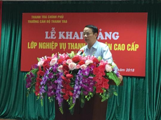 Khai giảng lớp thanh tra viên cao cấp năm 2018