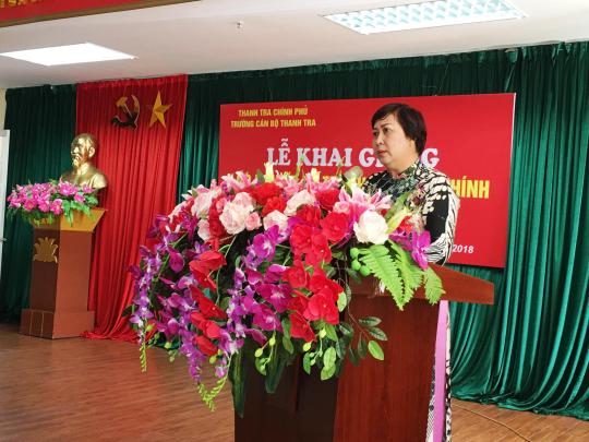 Khai giảng Lớp nghiệp vụ Thanh tra viên chính K8/2018