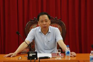Phó Tổng Thanh tra Chính phủ Trần Ngọc Liêm làm việc với Trung tâm Thông tin