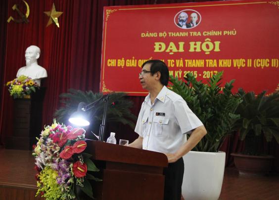 Đại hội Chi bộ Cục Giải quyết khiếu nại, tố cáo và thanh tra khu vực II (Cục II)