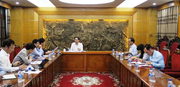 Phó Tổng Thanh tra Chính phủ Trần Ngọc Liêm làm việc với Trung tâm Thông tin