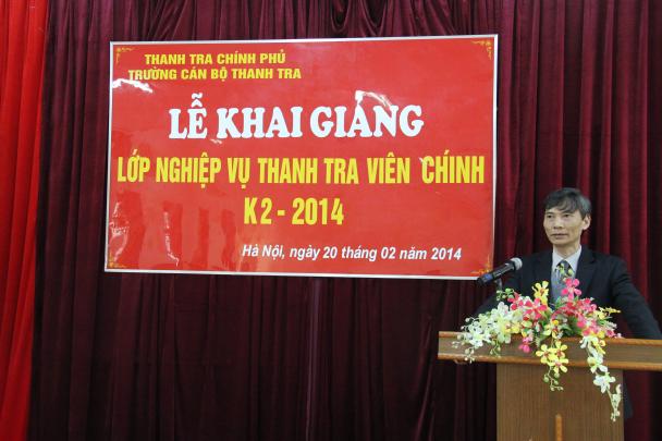 Khai giảng lớp nghiệp vụ thanh viên chính K2/2014