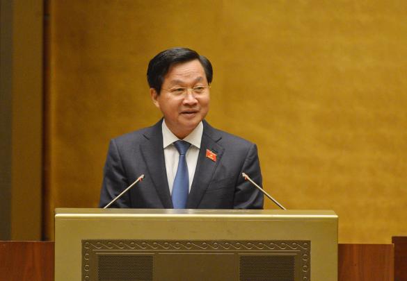 Tổng Thanh tra Chính phủ Lê Minh Khái báo cáo Quốc hội về công tác phòng, chống tham nhũng năm 2020