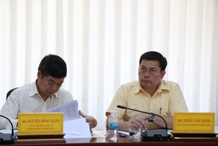 Phó Tổng Thanh tra Chính phủ Trần Văn Minh làm việc với UBND tỉnh Ninh Thuận