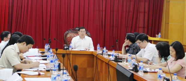 Phó Tổng Thanh tra Chính phủ Trần Văn Minh làm việc với Lãnh đạo Viện Chiến...