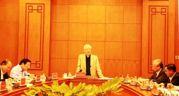 Tổng Bí thư, Chủ tịch nước Nguyễn Phú Trọng chủ trì cuộc họp Thường trực Ban...