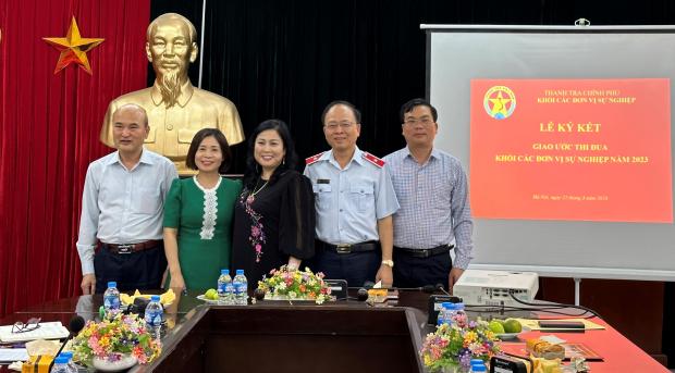 Khối thi đua số 4 ký kết giao ước thi đua năm 2023