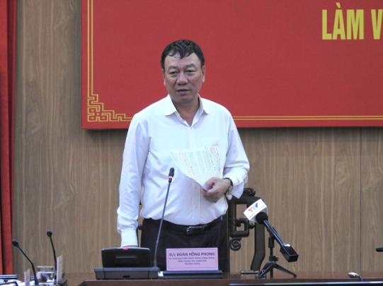 Tổng Thanh tra Chính phủ Đoàn Hồng Phong làm việc tại Tuyên Quang