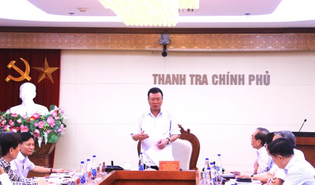 Thanh tra Chính phủ họp giao ban công tác tháng 8