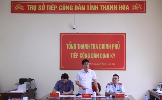 Lãnh đạo Thanh tra Chính phủ tiếp công dân định kỳ tháng 9 tại Thanh Hóa