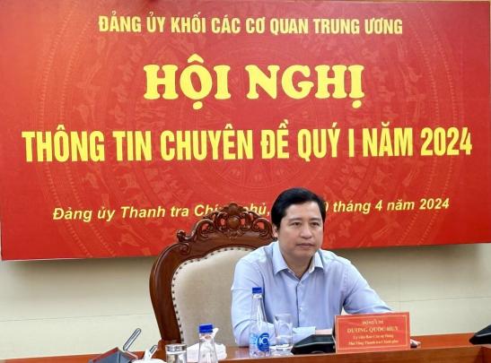 Hội nghị tập huấn thông tin chuyên đề quý 1/2024