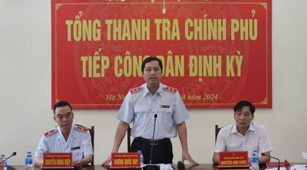 Phó Tổng Thanh tra Chính phủ Dương Quốc Huy tiếp dân định kỳ tháng 4 tại Hà Nam