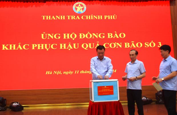 Thanh tra Chính phủ quyên góp ủng hộ đồng bào chịu ảnh hưởng bão số 3