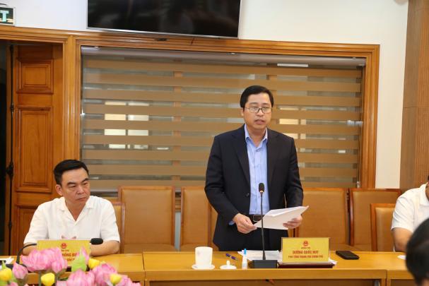 Phó Tổng Thanh tra Chính phủ Dương Quốc Huy làm việc tại tỉnh Lào Cai