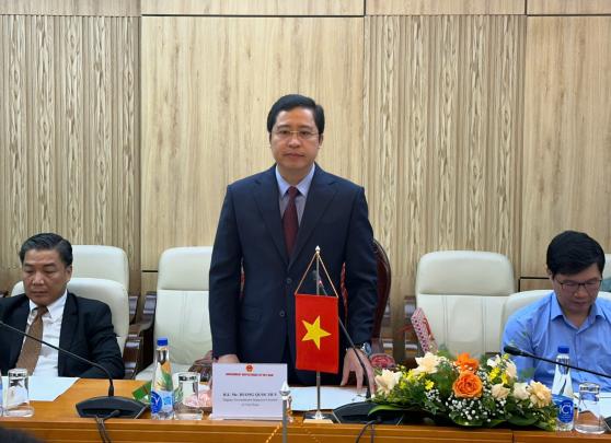 Phó Tổng Thanh tra Chính phủ Dương Quốc Huy tiếp Đoàn đại biểu Viện Đào tạo Thanh tra và Kiểm...