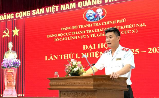 Đại hội Đảng bộ Cục Thanh tra, giải quyết khiếu nại, tố cáo lĩnh vực y tế, giáo dục
