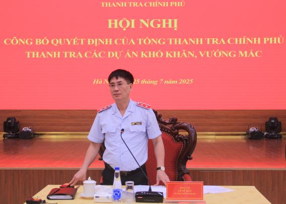 Công bố quyết định thanh tra dự án khó khăn, vướng mắc tại các tỉnh Đắk Lắk, Hà Tĩnh, Đồng Tháp,...