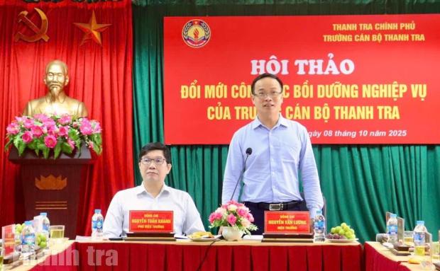 Hội thảo “Đổi mới công tác bồi dưỡng nghiệp vụ của Trường Cán bộ thanh tra"